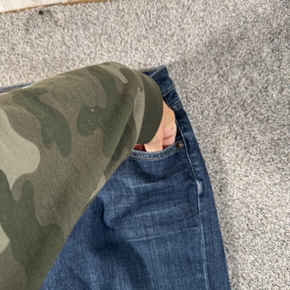 Gap Jeans Womens 8L Blue Essential Fit Dark Wash Stretch Straight Leg Mid Rise - Picture 7 of 14